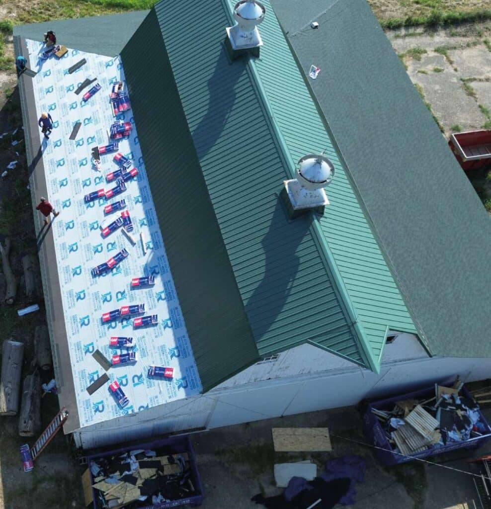 Modern residential metal roofing installation providing long-term durability and energy efficiency for an Illinois home.